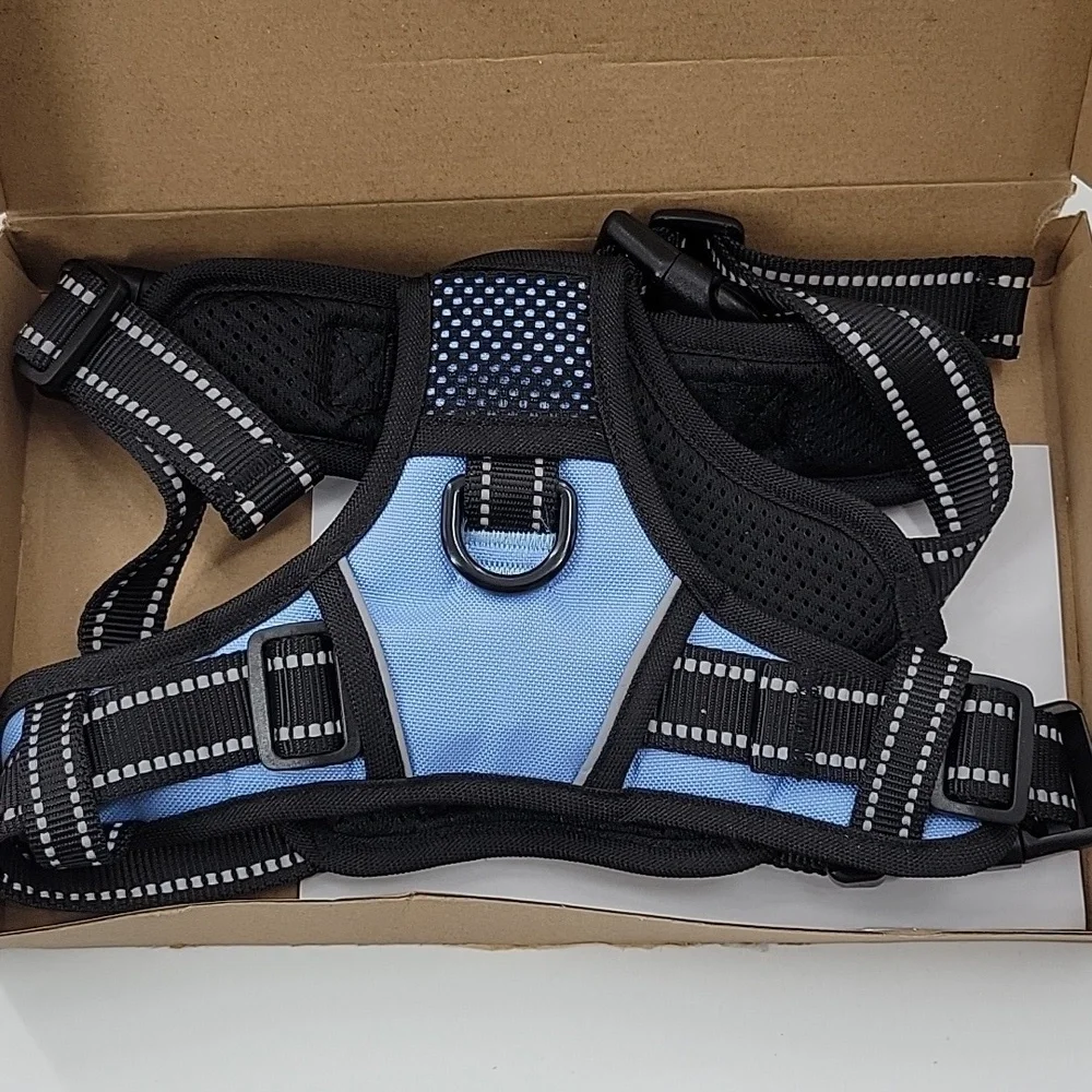 Blue and Black Dog Harness - Picture 8 of 16
